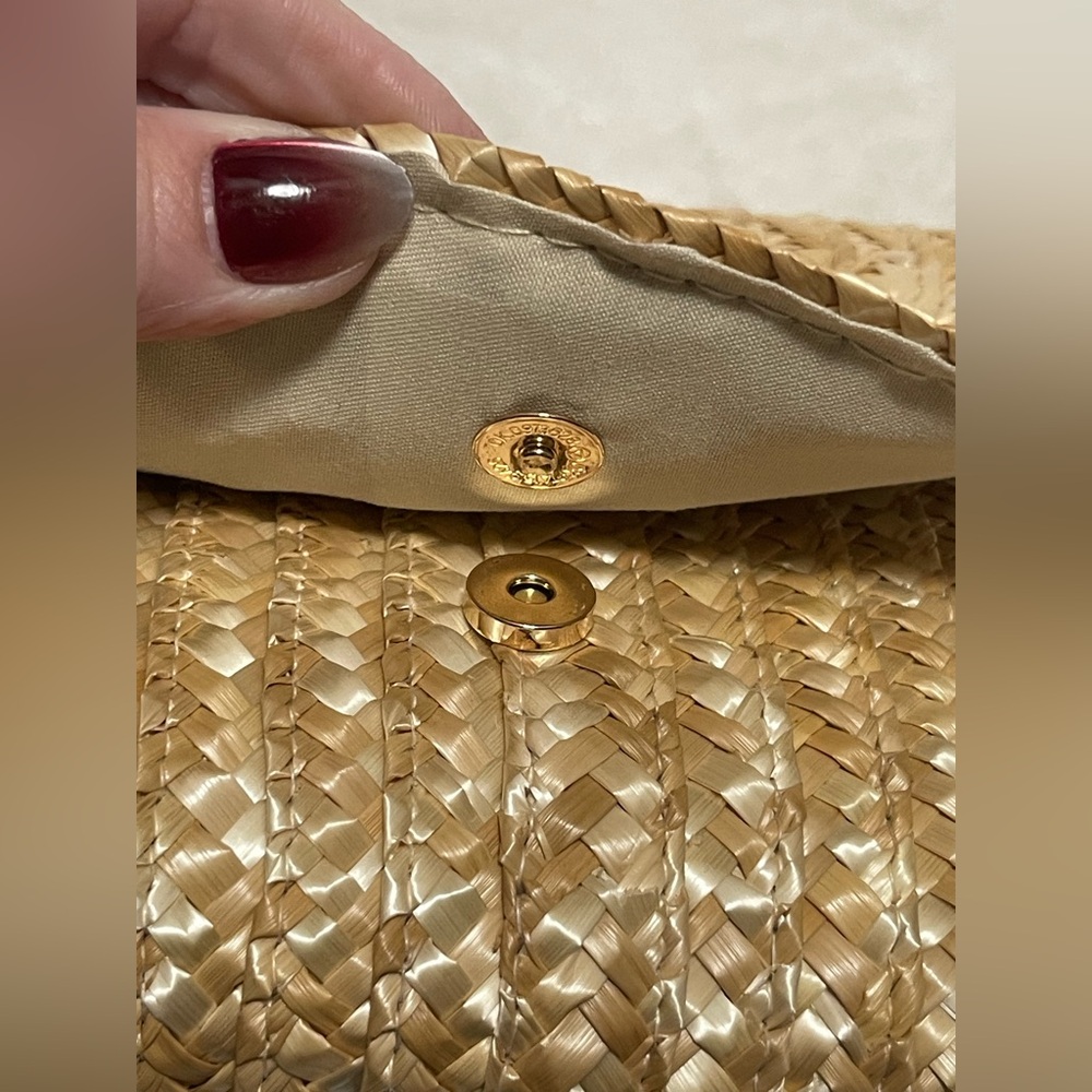 EWC Woven Clutch purse Spring Boho cottagecore perfect for Easter - Picture 8 of 11